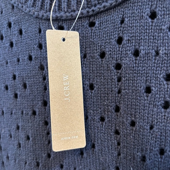 JCREW point sir navy crew neck sweater NWT - Picture 3 of 5